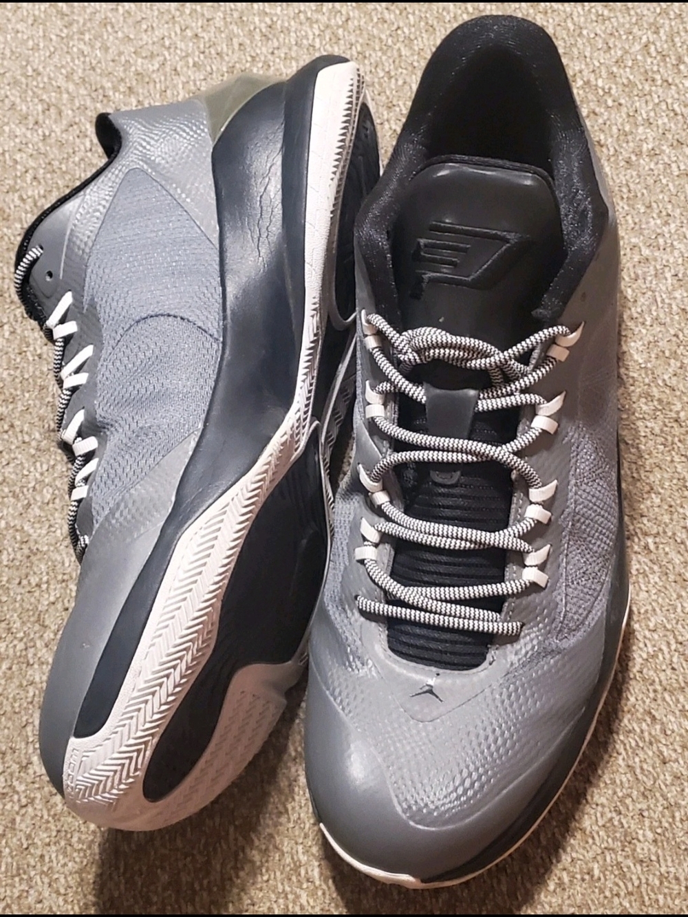 Nike Air Jordan Cool Grey Sneakers CP3.VIII Mens Size 13 Excellent Condition